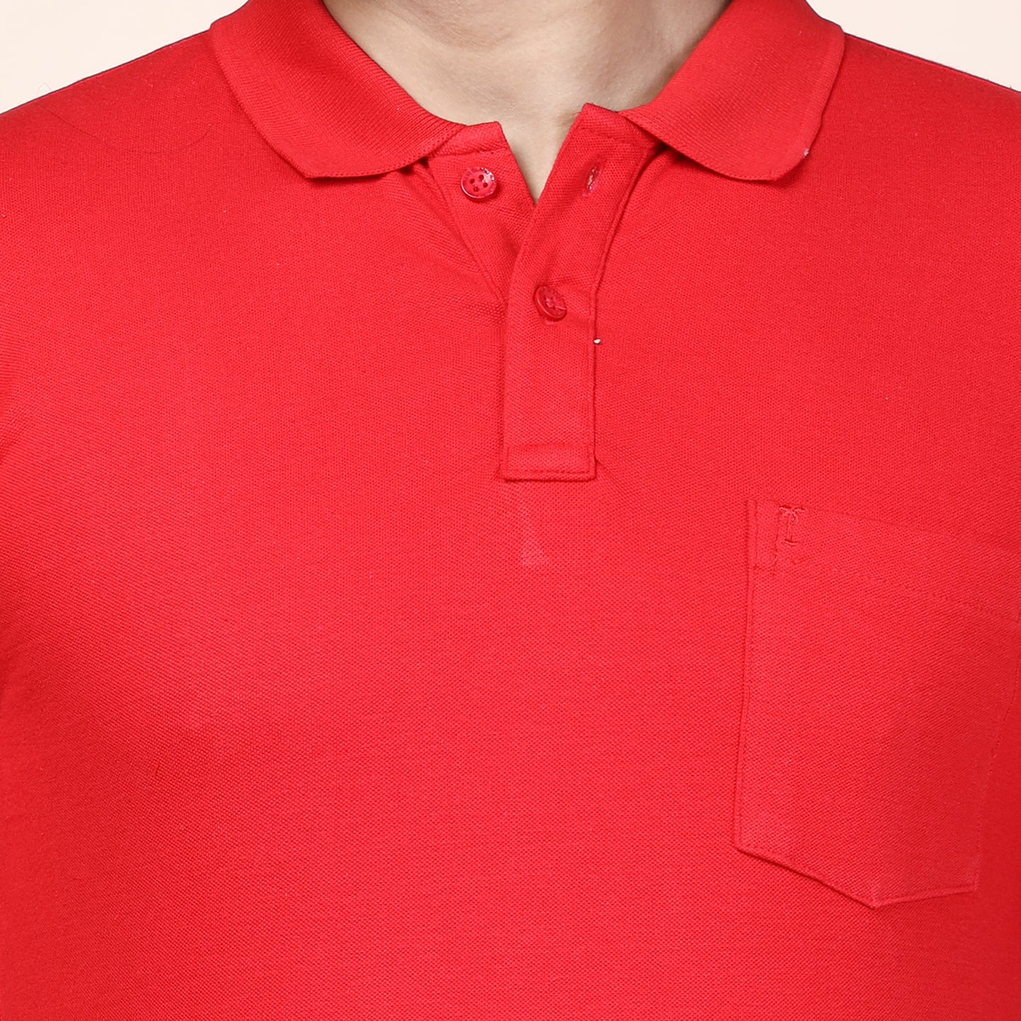 Mens Plain Polo | Red