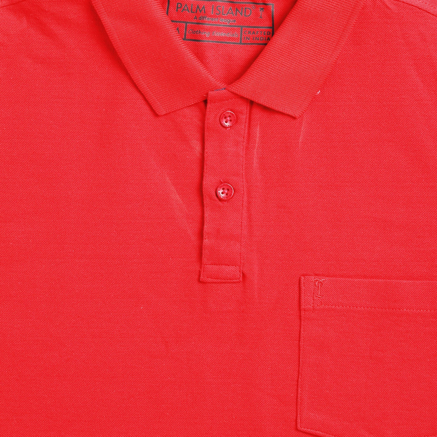 Mens Plain Polo | Red