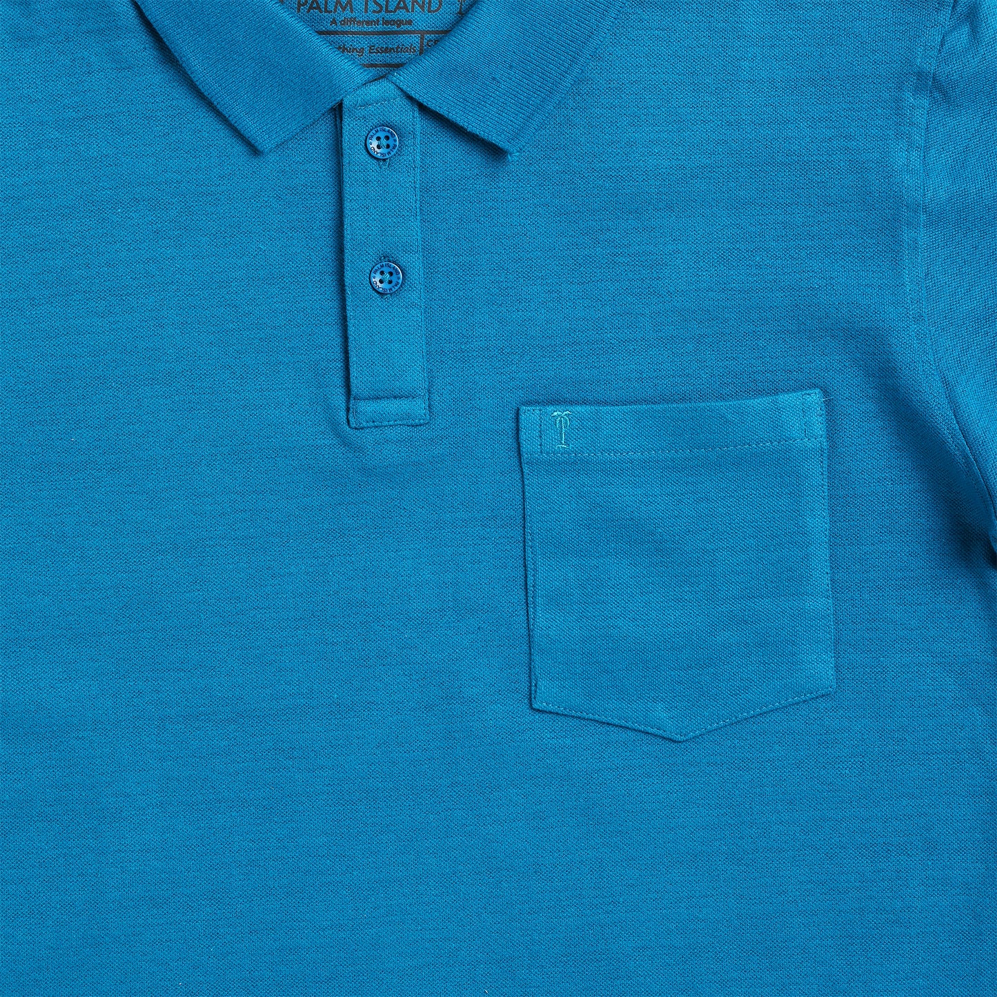 Mens Plain Polo | Peacock Blue