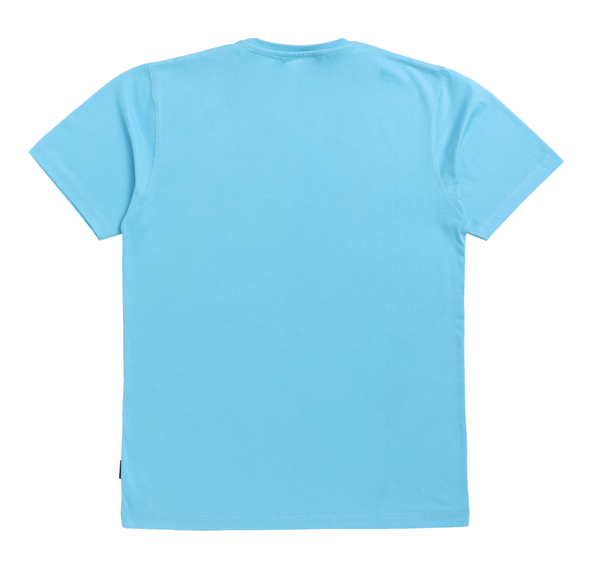 Men's Stylish Chest Print Tees T-Shirt | Sky Blue