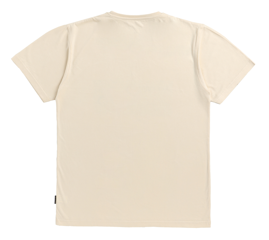 Men's Stylish Chest Print Tees T-Shirt | Butter Cream