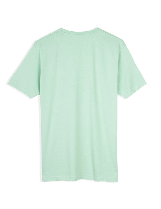 Men's Stylish Chest Print Tees T-Shirt | Jade