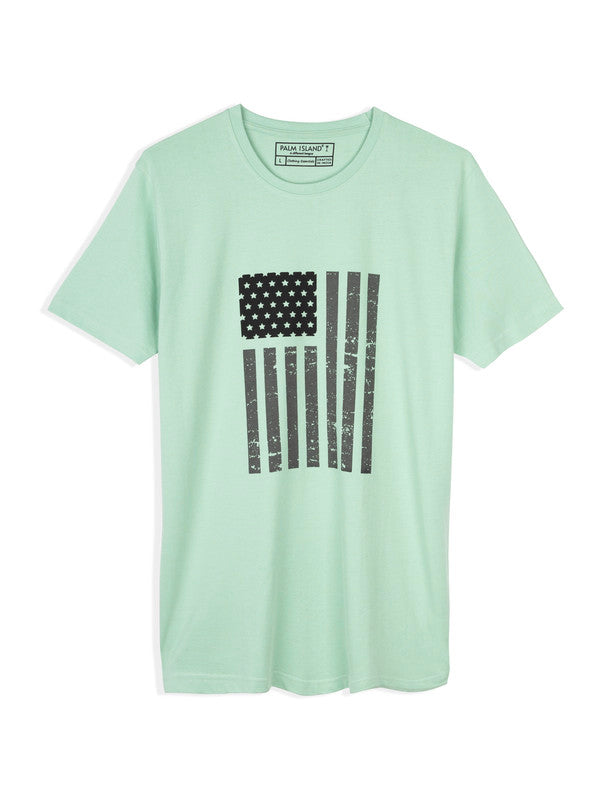 Men's Stylish Chest Print Tees T-Shirt | Jade