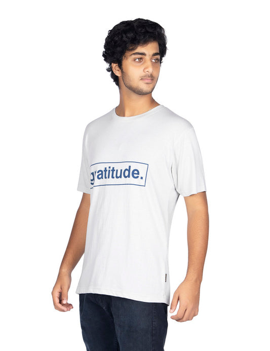 Men's Stylish Regular FIt Chest Print Cotton Tees T-Shirt | Arctic Ice