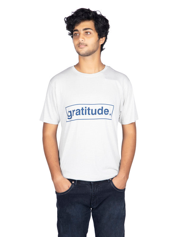 Men's Stylish Regular FIt Chest Print Cotton Tees T-Shirt | Arctic Ice