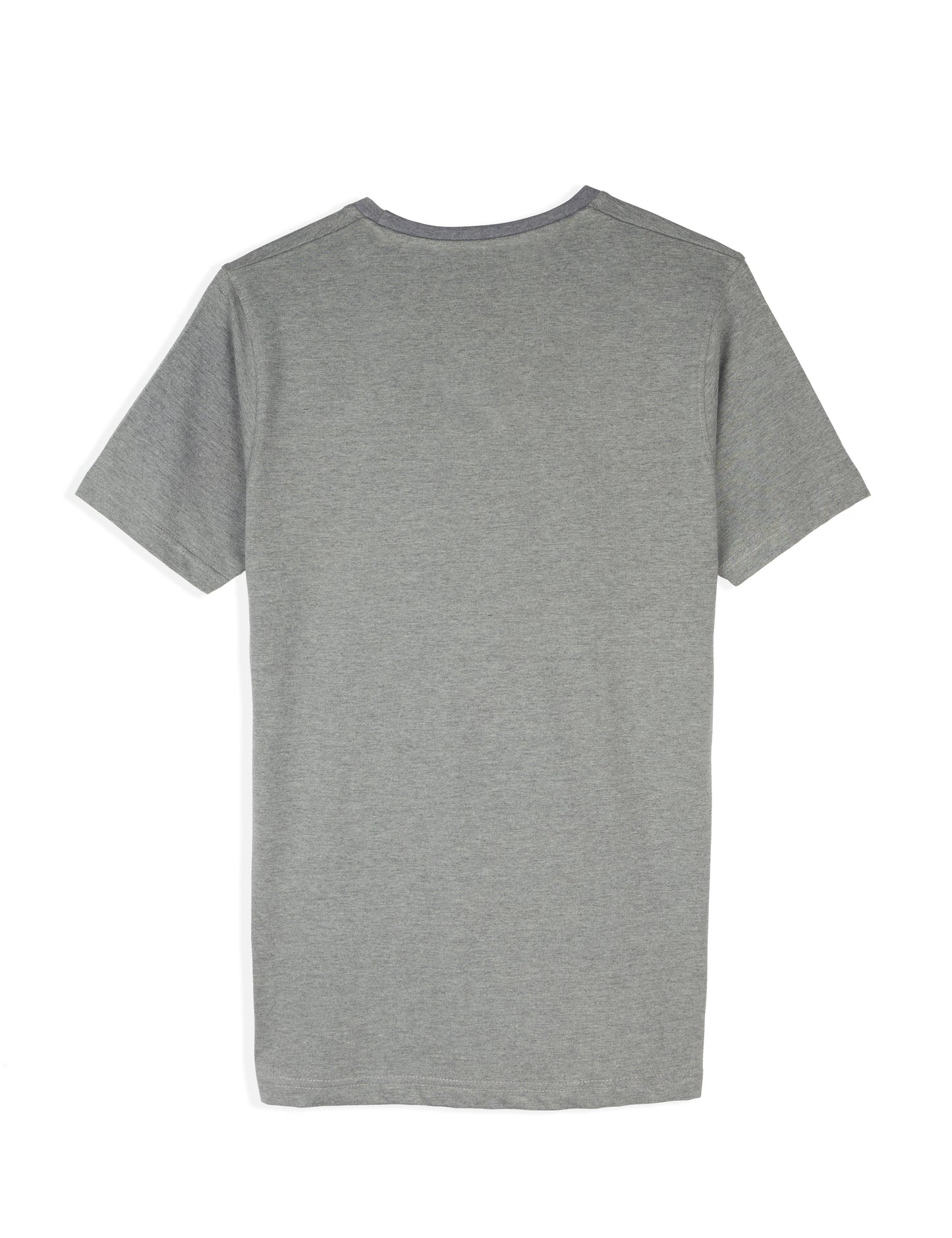 Men's Stylish Casual Regular Fit Plain Tees T-Shirt | Jade Melange