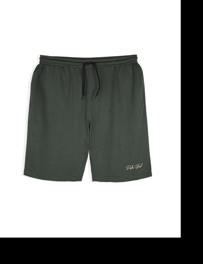 Men's Regular Fit Plain Shorts Half Pant | Olive