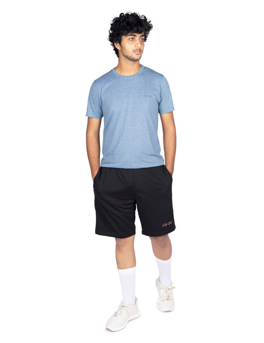 Men's Regular Fit Plain Shorts Half Pant | Black