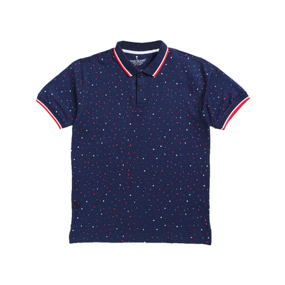 NavRed Printed Polo