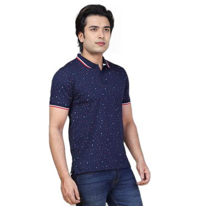 NavRed Printed Polo