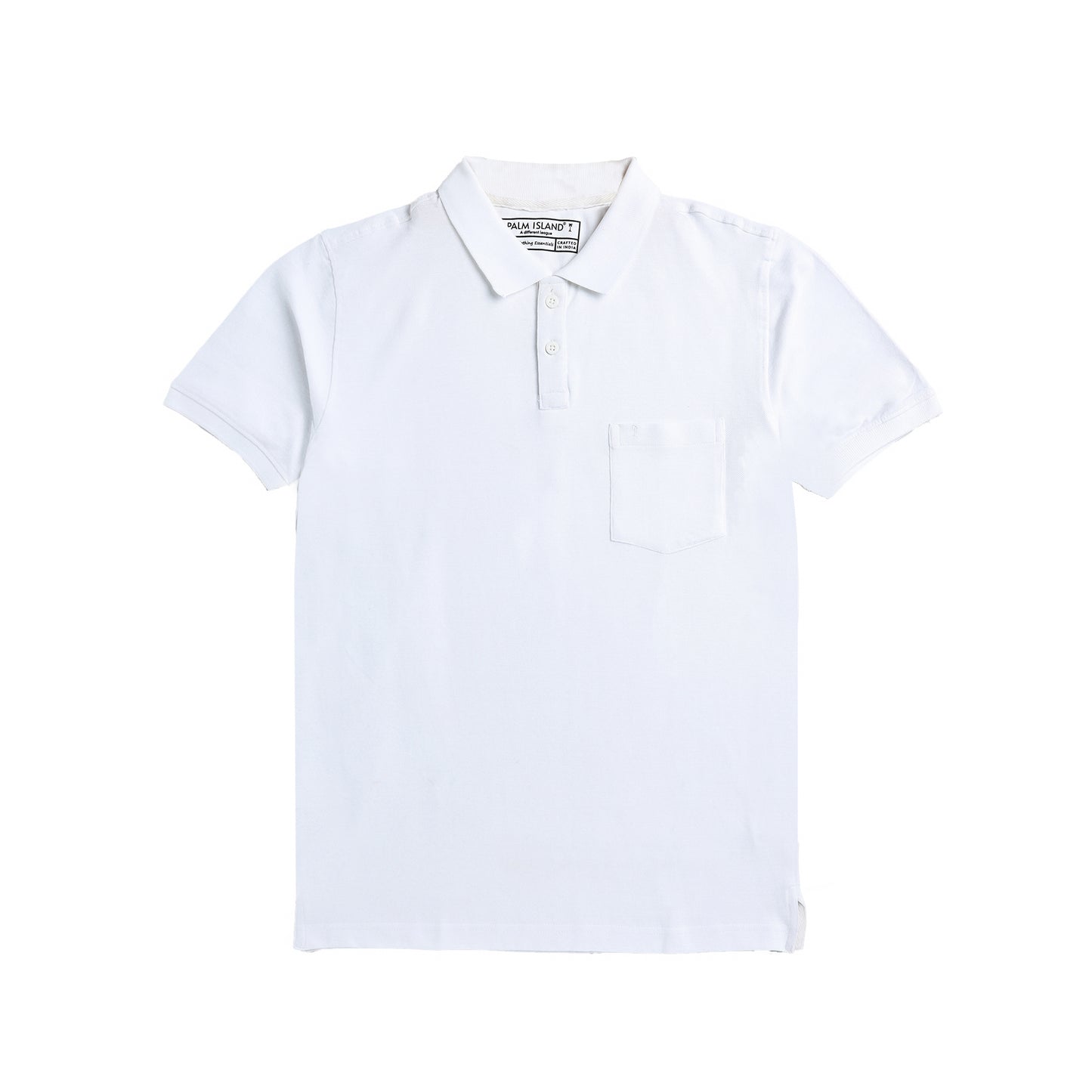 Mens Plain Polo|  White