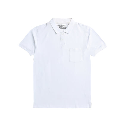 Mens Plain Polo|  White