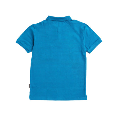 Mens Plain Polo | Peacock Blue