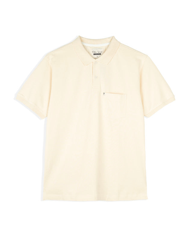 Men's Regular Fit Polo T-Shirt | Butter Cream