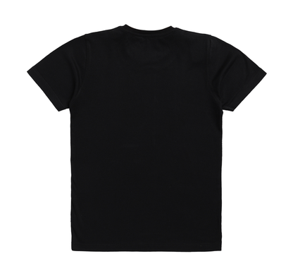 Men's Stylish Chest Print Tees T-Shirt | Black