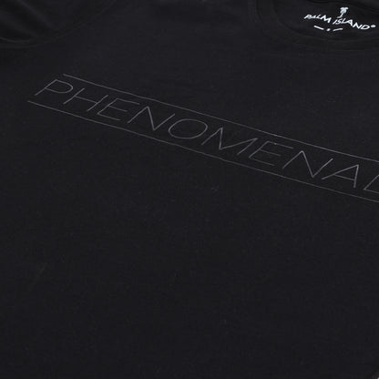 Men's Stylish Chest Print Tees T-Shirt | Black