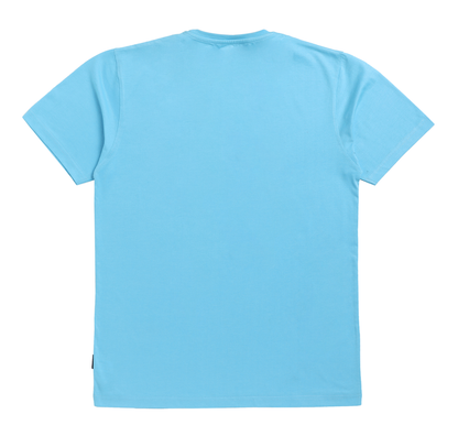 Men's Stylish Chest Print Tees T-Shirt | Sky Blue
