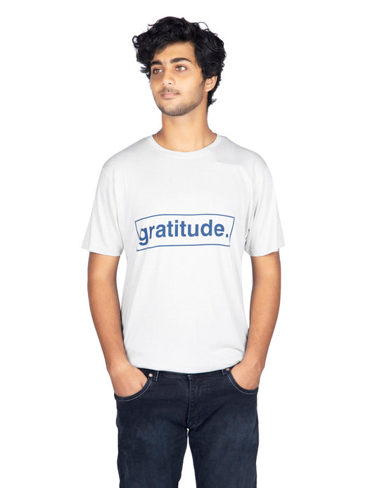 Men's Stylish Regular FIt Chest Print Cotton Tees T-Shirt | Arctic Ice