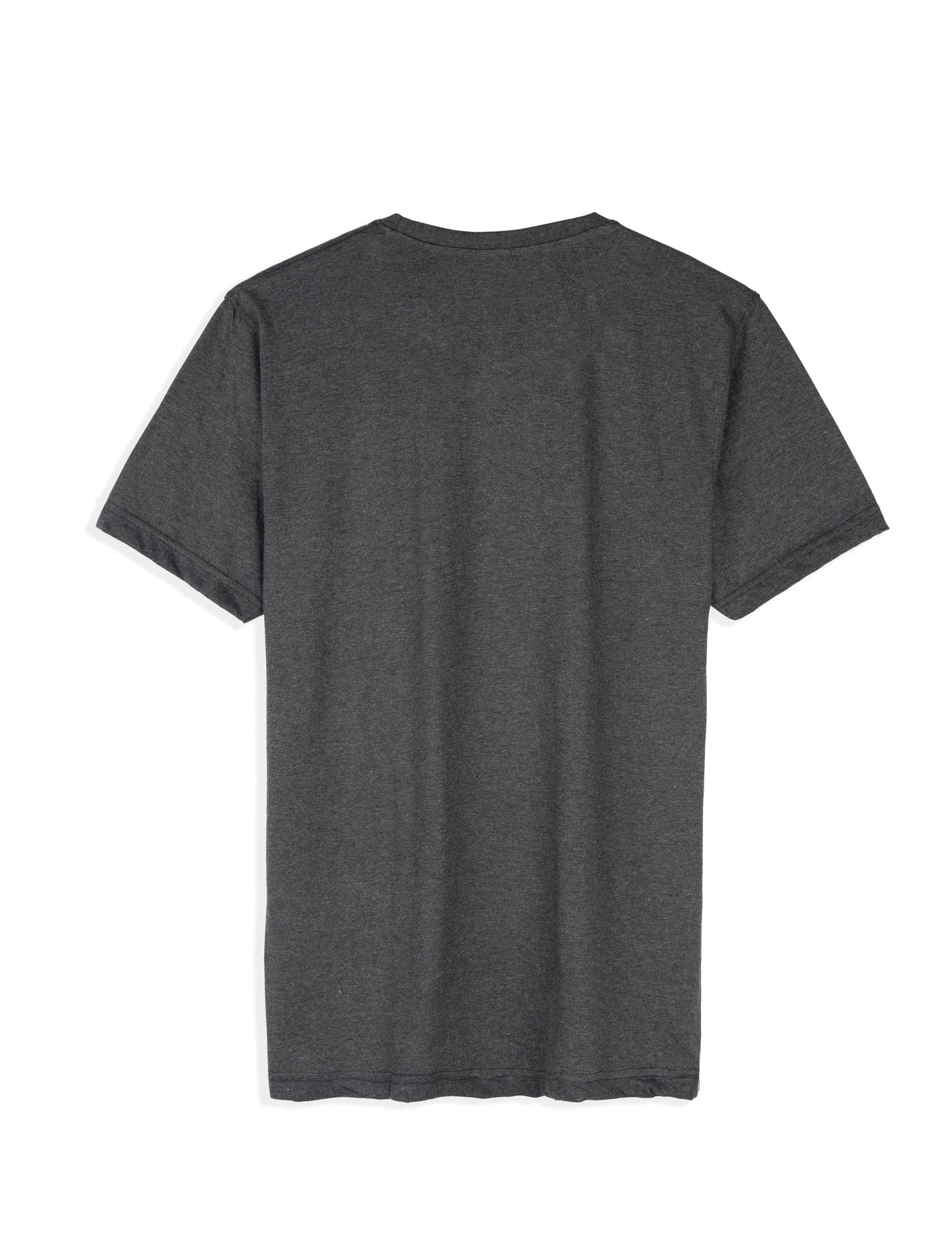 Men's Stylish Casual Regular Fit Plain Tees T-Shirt | Charcoal Melange